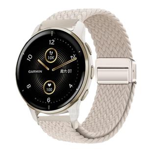 适用佳明Forerunner165/255M/245M/265手表带venu3/2尼龙venu sq2磁吸Venu2Plus智能3s编织2s运动active5腕带