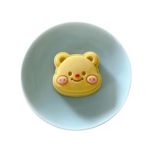 20g泰式卡通小熊头绿豆糕模具 30g迷你熊仔一口酥中秋节月饼模具