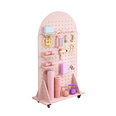 可移动洞洞板置物架实木支持定制