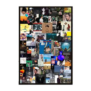 陈奕迅专辑拼图1000片带相框人像定制高级感成人版女生日礼物挂画