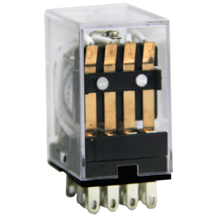 德力西中间继电器220v交流12v小型电磁DC开关24v 8脚14脚380V底座