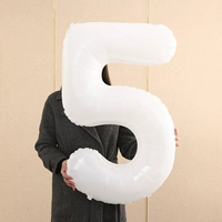 Белый цифровой воздушный шар, 40 дюймов