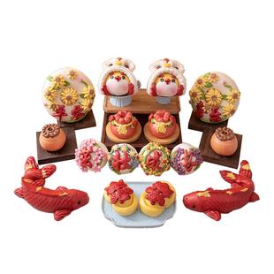 25年蛇宝宝满月百天仪式感胶东花饽饽巳蛇花馍礼盒高档布置氛围感