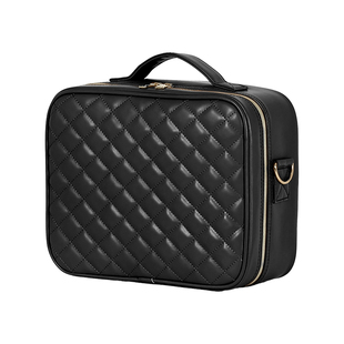 化妆包女带镜子LED灯出差旅行护肤化妆品收纳手提便携可挂行李箱