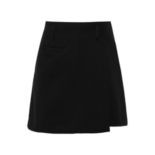 DPLAY【惠品】黑色半身裙女2026春季新款流行加厚短款小黑裙半裙