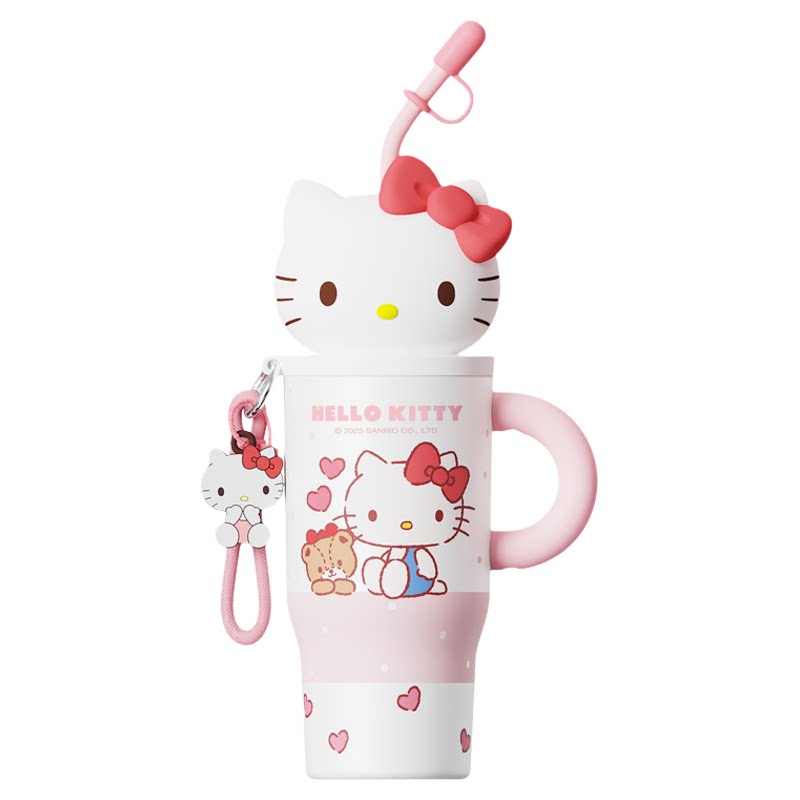HelloKitty可爱吸管保温杯