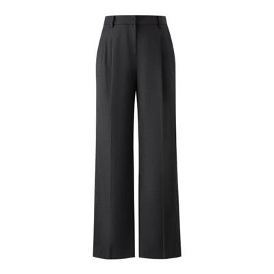 PRICH时尚双褶西装裤夏季直筒裤休闲通勤长裤子女