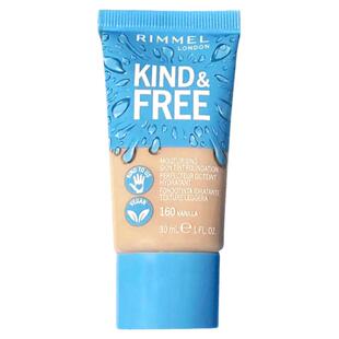 日本Rimmel蜜粉饼控油定妆透明感kind free持妆蓝色粉底液高遮瑕