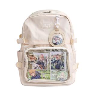 蓝果双肩痛包学生背包痛书包大容量高颜值谷子吧唧收纳包可做痛层