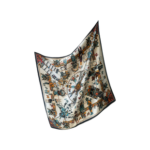 2025新款丝巾秋款洋气时尚小方巾女发带夏薄款真丝百搭桑蚕丝围巾