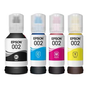 爱普生原装002墨水L4158 L4168 L4166 L6178 L6198 L4165 L4167 L4268 L4266 L4156 L6176连供打印机墨汁四色