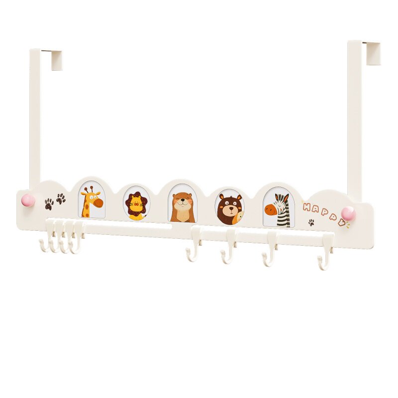 多巴胺门后挂钩挂衣架卧室门上免打孔无痕门背式移动置物衣服挂架