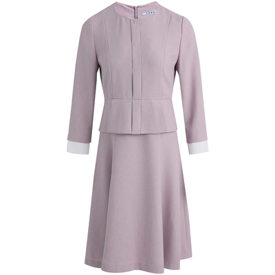 LANDI香系假两件连衣裙