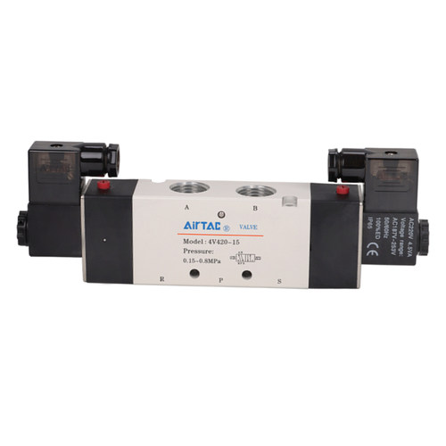 AIRTAC亚德客电磁阀4V410-15 DC24V 4V420-15A 4V430C 4V430E-15B