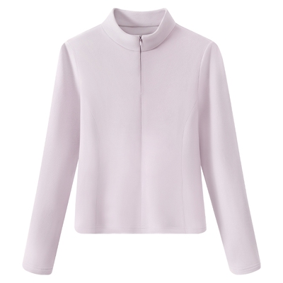 都市丽人德绒打底衫女半拉链抗菌