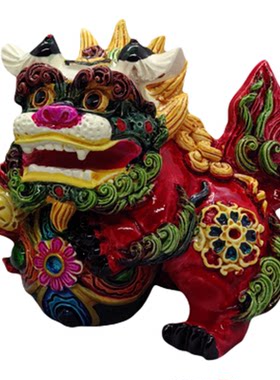 北京景区热销故宫颐和园文创锦盒对狮装饰摆件招财好运装饰品礼物