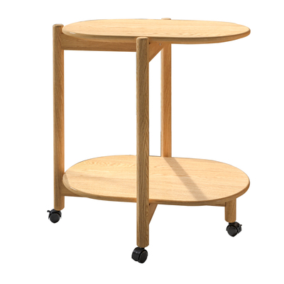 非晚可移动茶几全实木白橡木边几