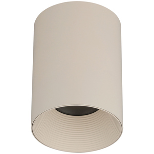 可可蛋奶明装射灯免开孔奶油中古风客厅无主灯乳胶漆同色筒灯T23