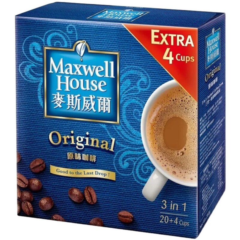 麦斯威尔3合1即溶咖啡原味24包