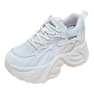 森马老爹鞋女夏季透气女鞋2026新款内增高鞋子白色厚底增高运动鞋