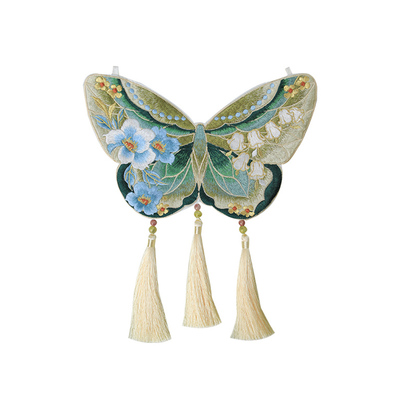 双面异色重工刺绣斜挎古风