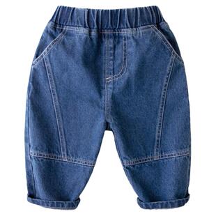 嘟嘟家宝宝牛仔裤春秋男童童装春季长裤春款儿童洋气休闲裤子春装