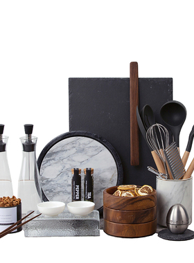 北欧轻奢样板间厨房台面摆件饰品