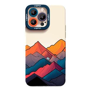 彩色山手机壳适用苹果17promax新款iPhone16plus液态硅胶13简约14男女12超薄15软壳16e创意防滑超火苹果17air