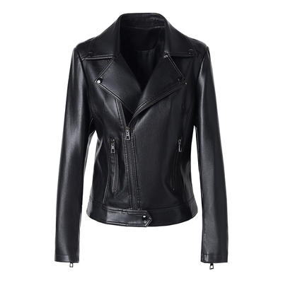 真皮皮衣女短款修身绵羊皮外套