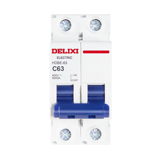 德力西空气开关家用电闸短路过载保护1P2P小型断路器C63A三相空开