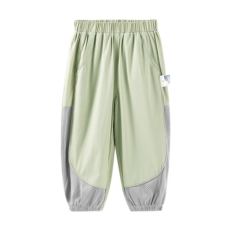 ELLE baby宝宝防蚊裤夏季男童裤子薄款儿童女童网眼透气休闲裤