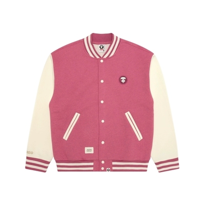 Aape猿人徽章薄绒卫衣棒球服外套