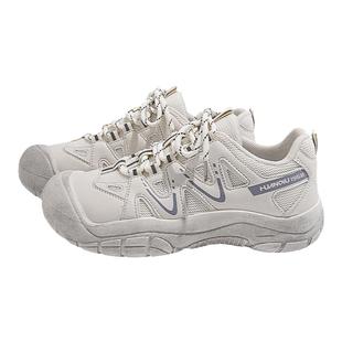 环球运动鞋女丑萌女鞋2025秋季新款网面透气休闲chic百搭登山鞋女