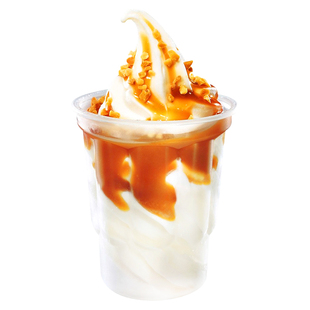 250ml圣代杯一次性商用加厚塑料冰淇淋冰激凌杯子带盖1000只带勺