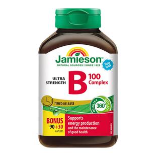 Jamieson健美生维生素b复合b100b族维生素b12维b缓释片肌醇生物素