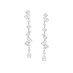 莓拉「星河入梦」高级感闪耀宴会精致轻奢流苏长耳环设计感耳饰