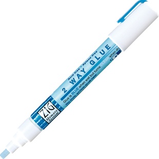 日本吴竹ZIG|2 way glue 两用变色胶水笔 DIY手工 信封 贺卡笔式粘贴胶水 胶粘笔MSB