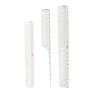 剪发梳子发型师专用平头两用梳刻度尖尾梳超薄专业女苹果梳平头梳