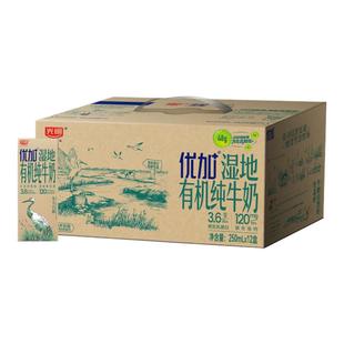 【12月产】光明优加有机纯牛奶3.6g乳蛋白纯牛奶250ml*12盒