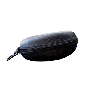 草席纹登山扣大号运动墨镜盒男女简约太阳眼镜盒拉链创意近视眼睛