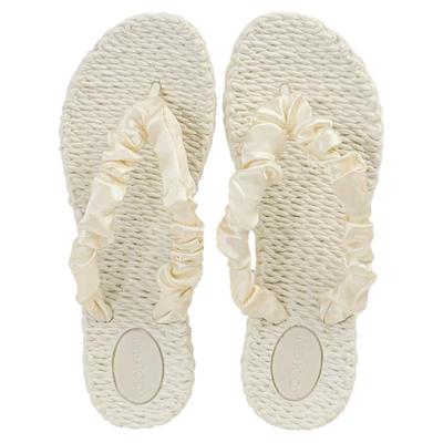 COOLCHAP人字拖女独特麻花编织