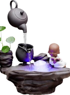 招财风水陶瓷工艺乔迁开业加湿器