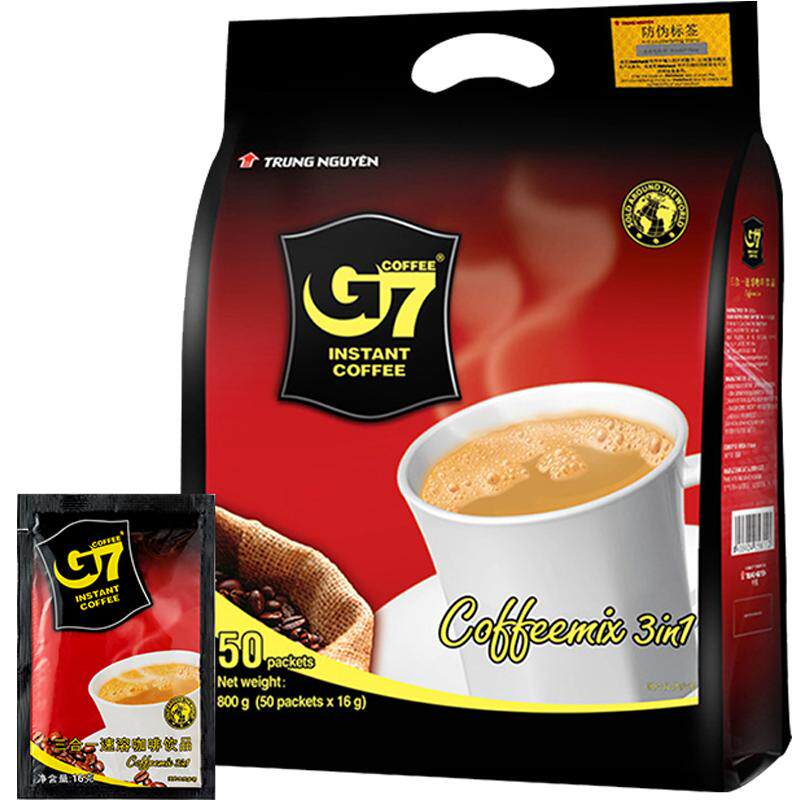 【自营】中原G7咖啡原味三合一速溶咖啡粉越南进口咖啡加班提神