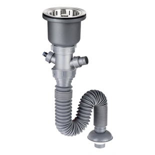 潜水艇单槽洗菜盆下水管套装厨房水槽下水器配件水池漏水塞下水道