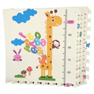 儿童量身高泡沫地垫宝宝拼图爬爬垫拼接爬行垫子客厅玩耍学爬地垫