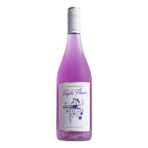 天然梦幻紫酒！澳州紫焰莫斯卡托甜白葡萄酒起泡酒女士微醺气泡酒