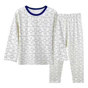 俞兆林儿童内衣男童女童莱卡棉秋衣秋裤宝宝睡衣家居服套装