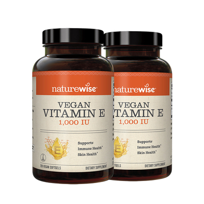 【2瓶装】Naturewise1000iu维生素e软胶囊ve生育酚vitamin维他命e