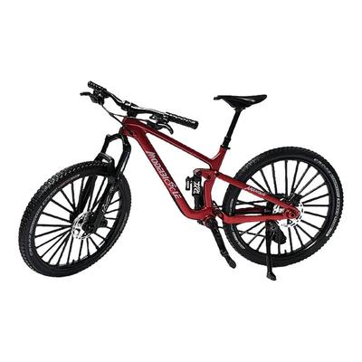 前后减震山地车模型车软尾自行车