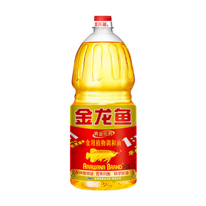 金龙鱼黄金比例调和油2.5L桶装家用食用油植物调和油2.5升植物油